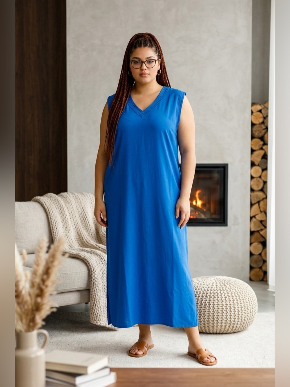 Plus Size Maxi Dress - Size 3X